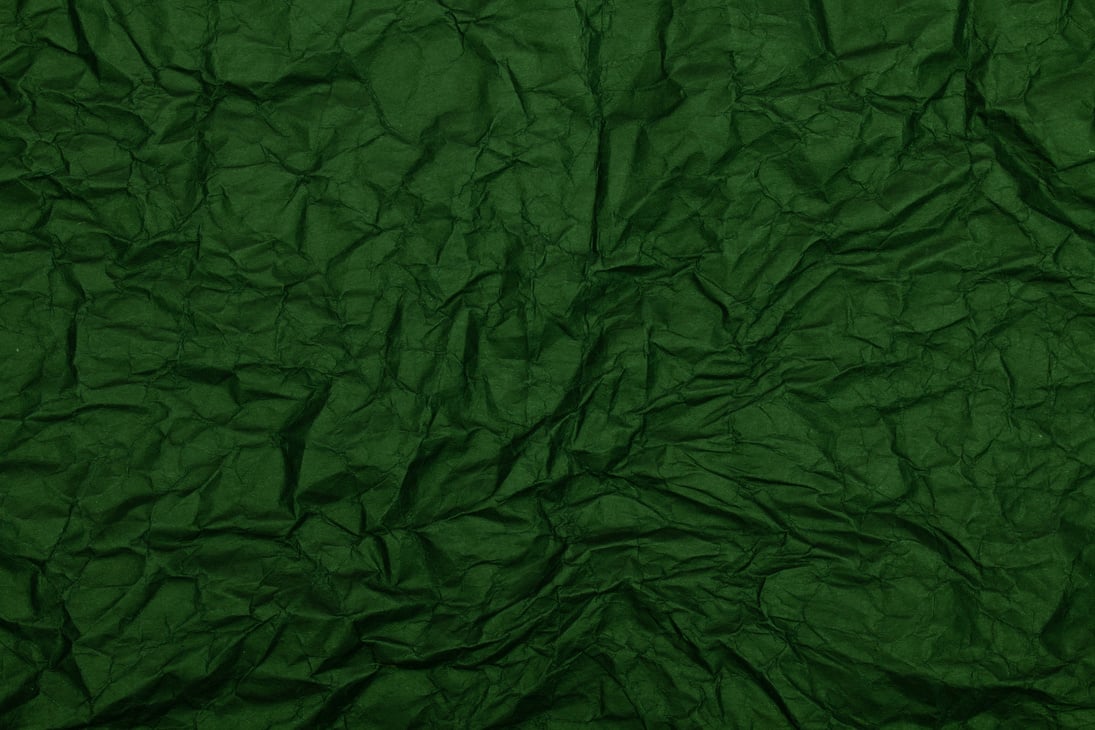 Green Wrinkled Paper